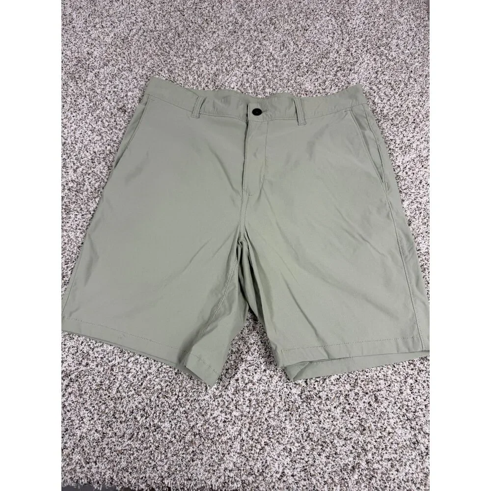 The North Face Men’s Olive Khaki Performance Chino Shorts Hiking Outdoor